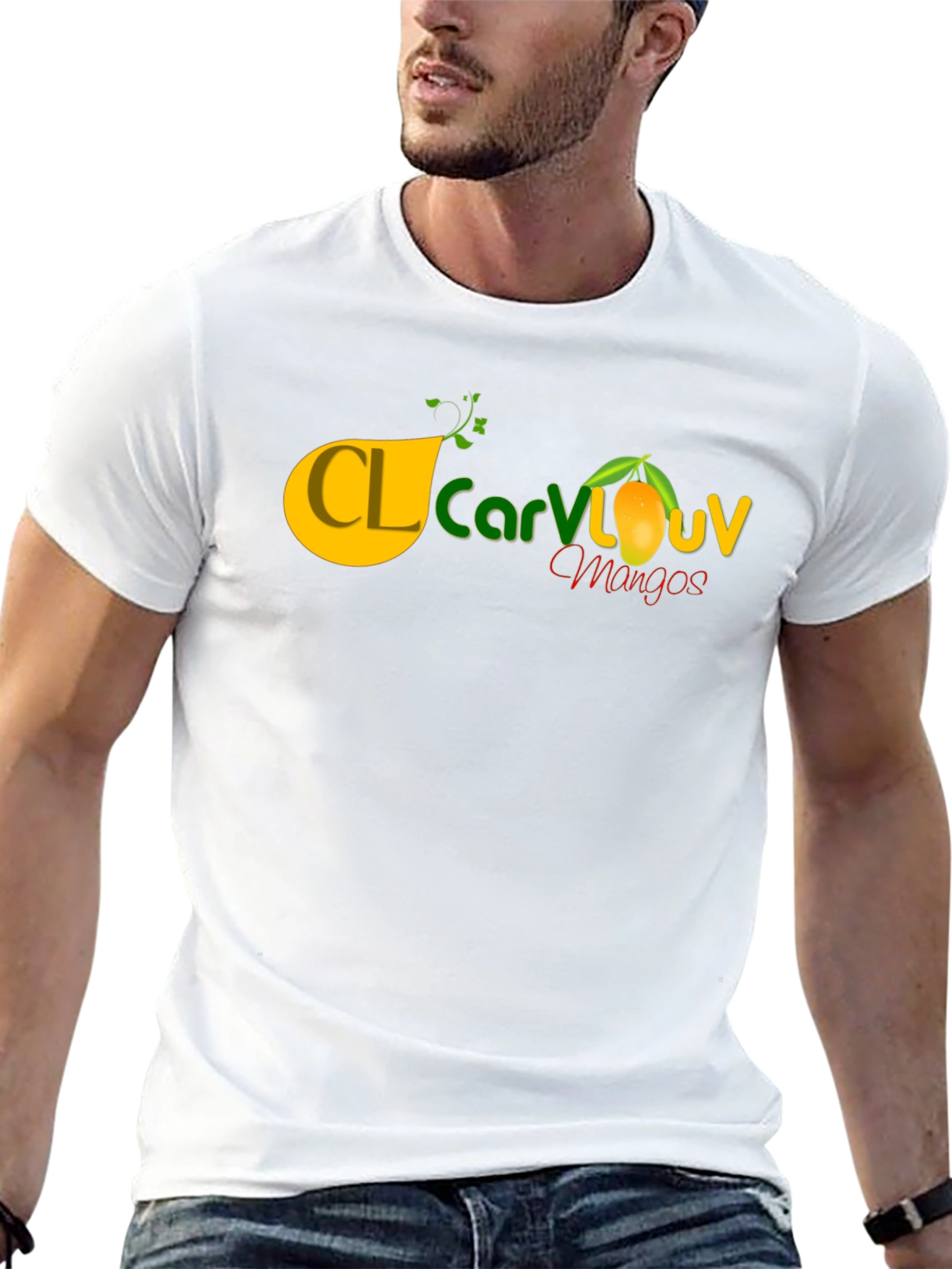 Mango Logo Tee - Casual Black T-Shirt