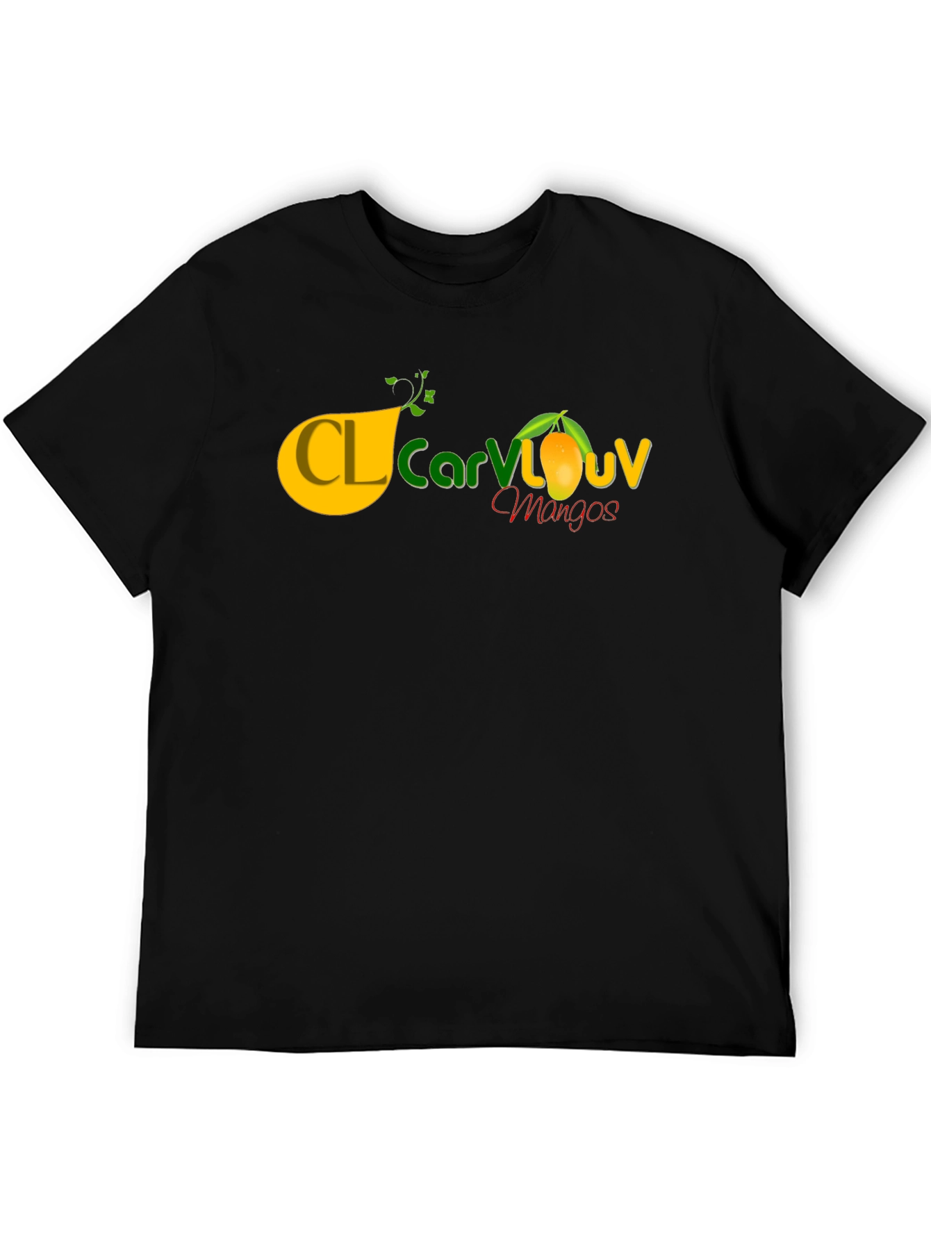 Mango Logo Tee - Casual Black T-Shirt
