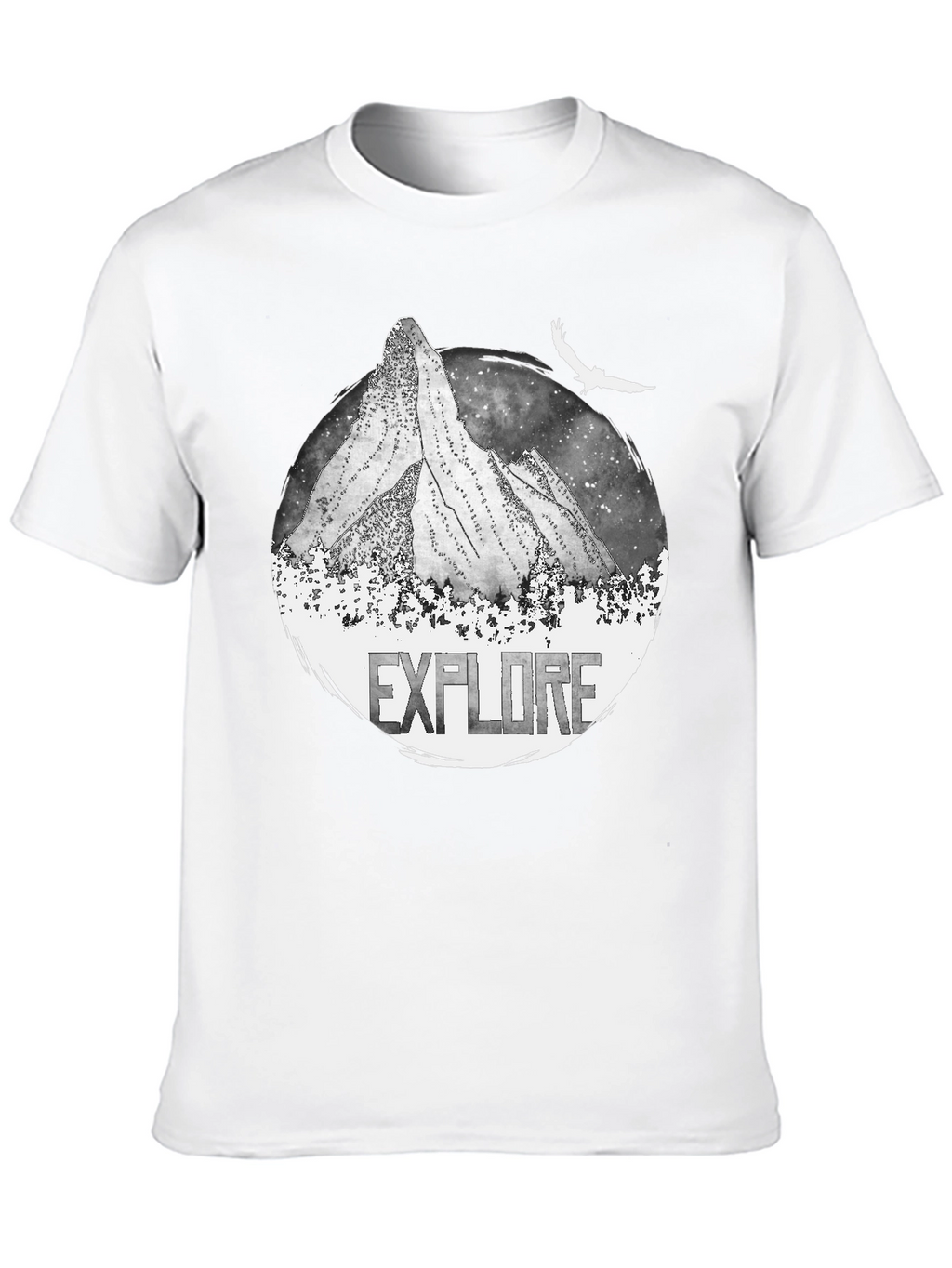 Explore Mountain Graphic Black T-Shirt