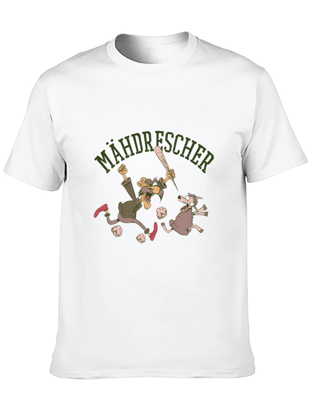 Mähdrescher Cartoon Graphic Tee - Black