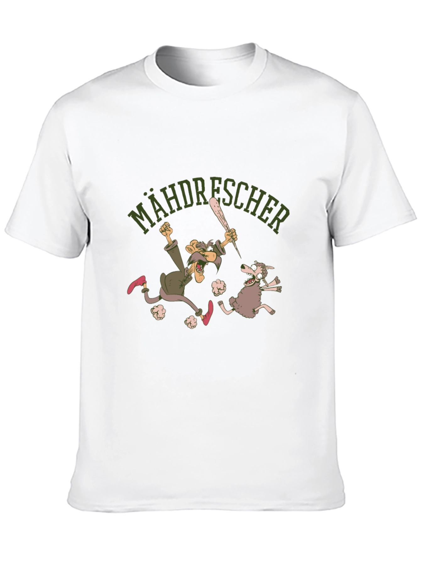 Mähdrescher Cartoon Graphic Tee - Black