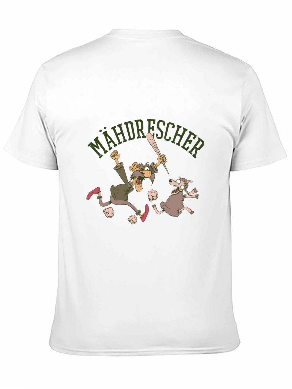 Mähdrescher Cartoon Graphic Tee - Black