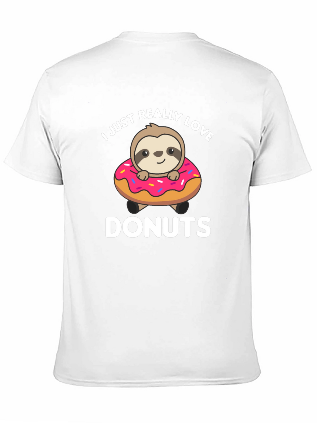 Sloth Donut Lover T-Shirt - Cute Graphic Tee