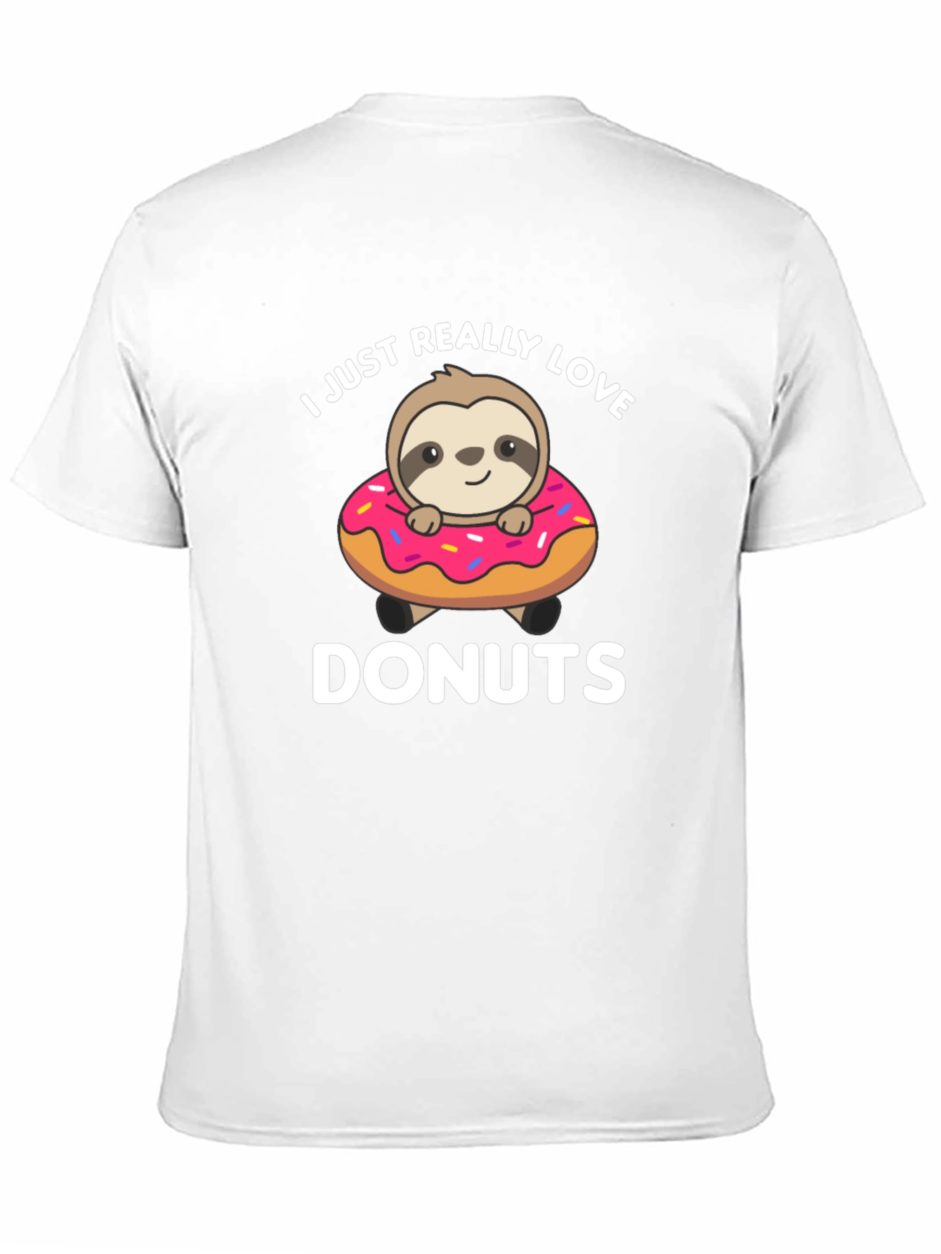 Sloth Donut Lover T-Shirt - Cute Graphic Tee