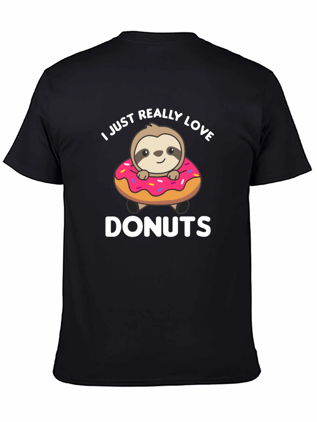 Sloth Donut Lover T-Shirt - Cute Graphic Tee