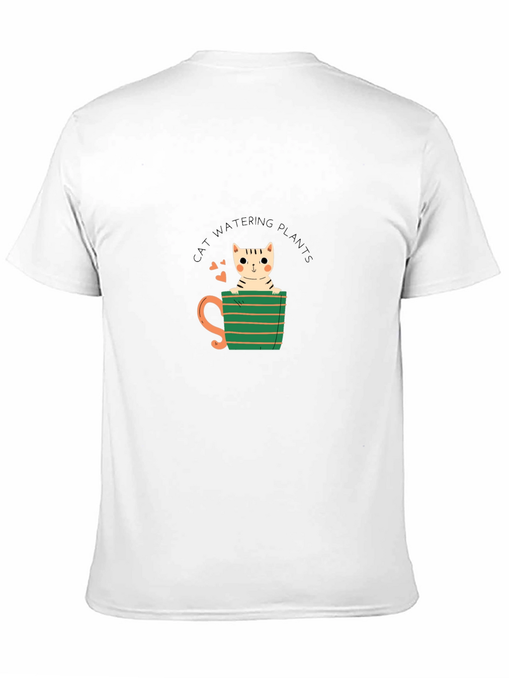 Cat Watering Plants Graphic Tee