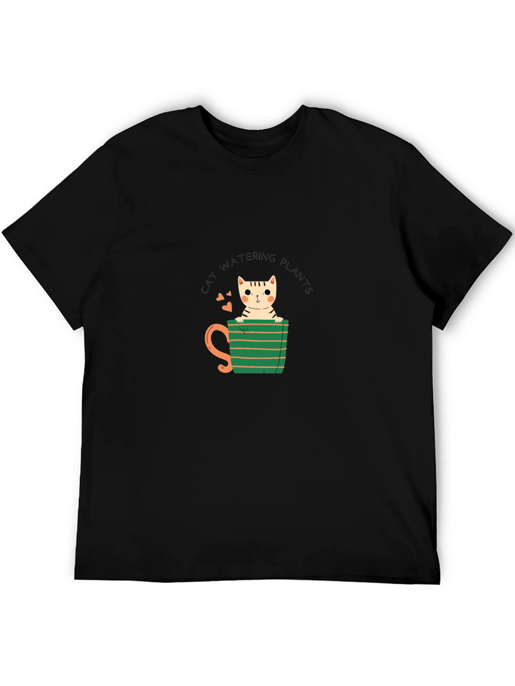 Cat Watering Plants Graphic Tee