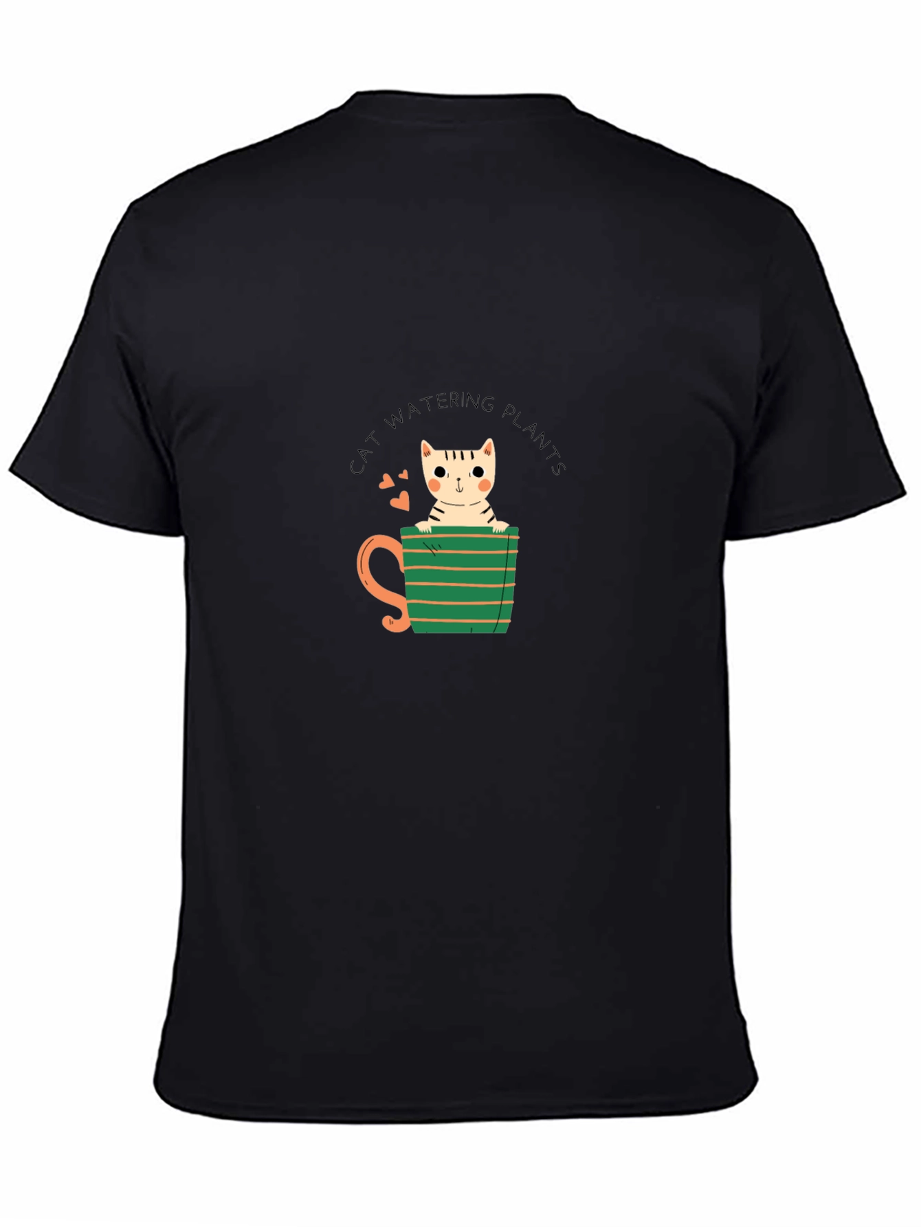Cat Watering Plants Graphic Tee
