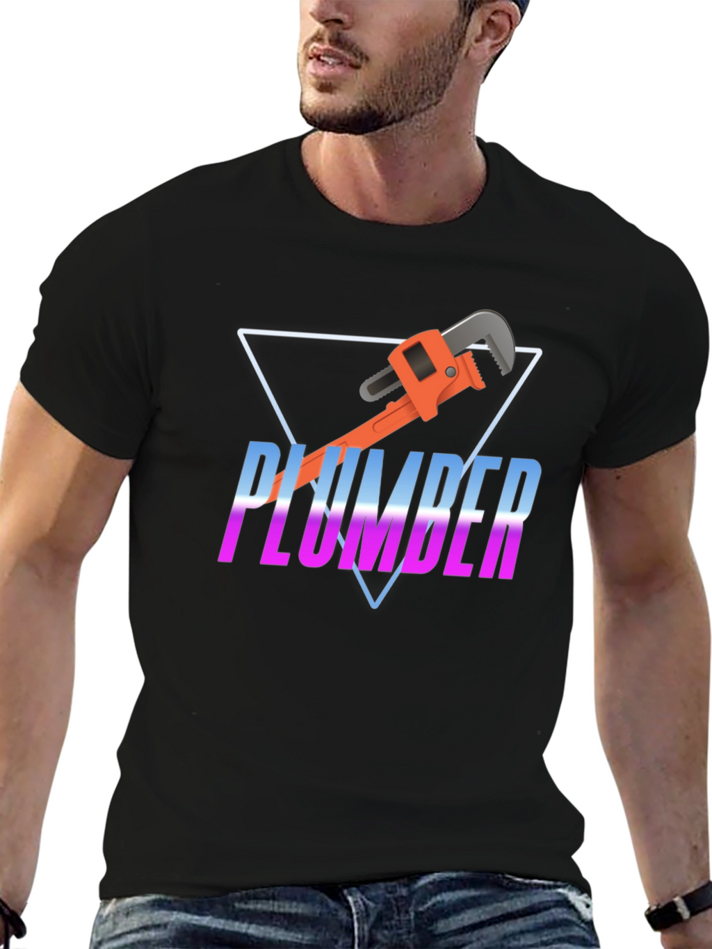 Plumber Retro Graphic Tee - Unique Design