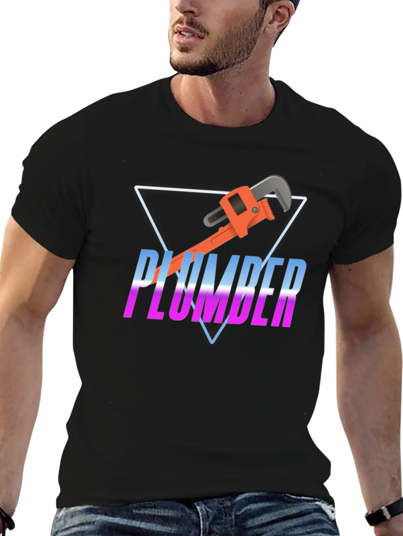 Plumber Retro Graphic Tee - Unique Design
