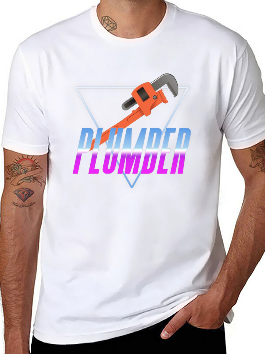 Plumber Retro Graphic Tee - Unique Design
