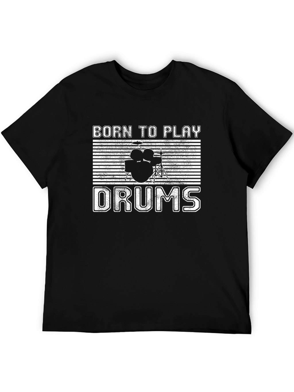 Born to Play Drums Graphic T-Shirt