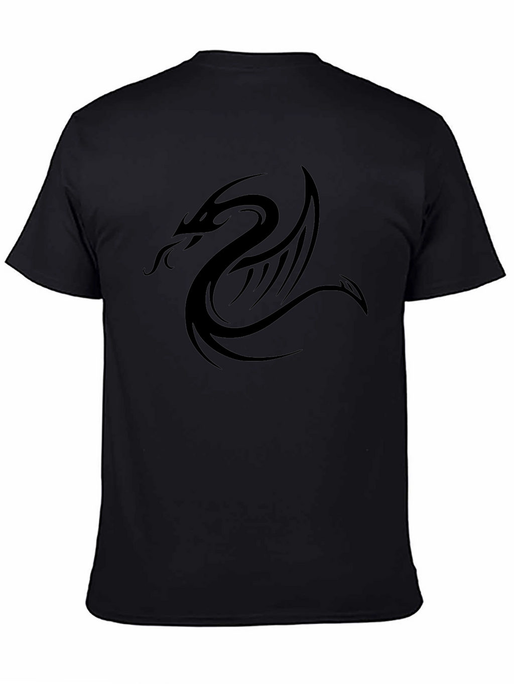 Black Dragon Graphic Tee - Modern Style