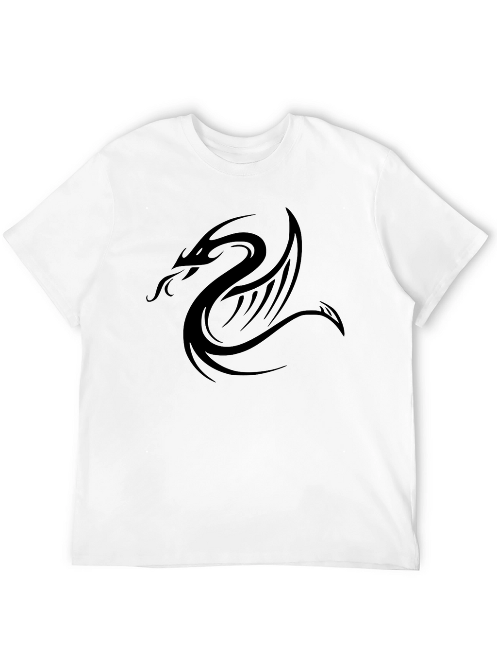 Black Dragon Graphic Tee - Modern Style