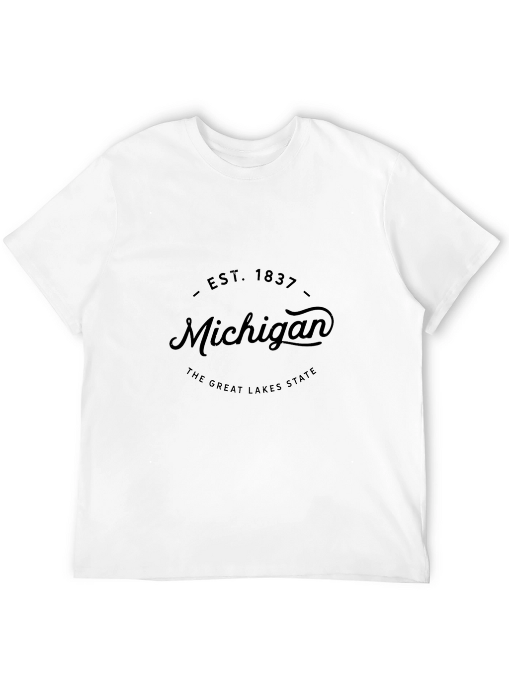 Michigan Est. 1837 Great Lakes State Black T-Shirt