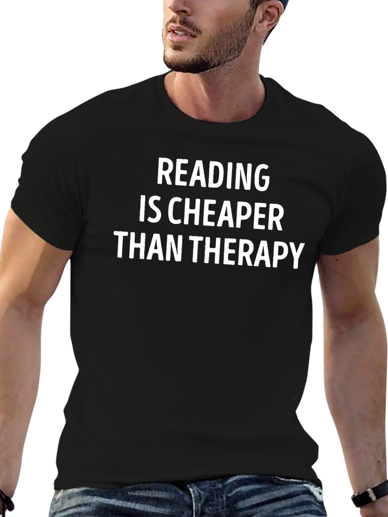 Reading is Cheaper Than Therapy Graphic Tee