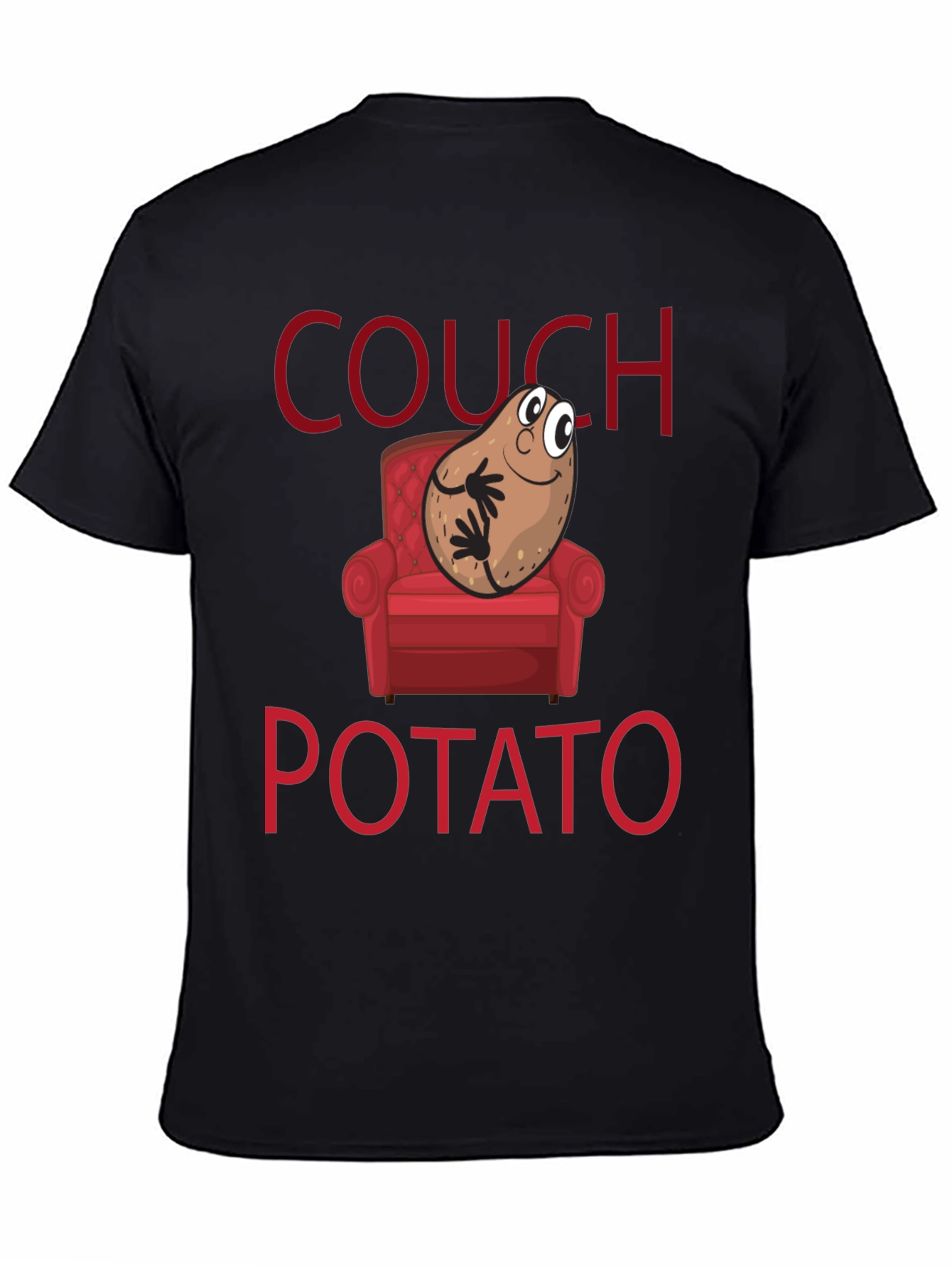 Couch Potato Graphic T-Shirt - Funny Novelty Tee