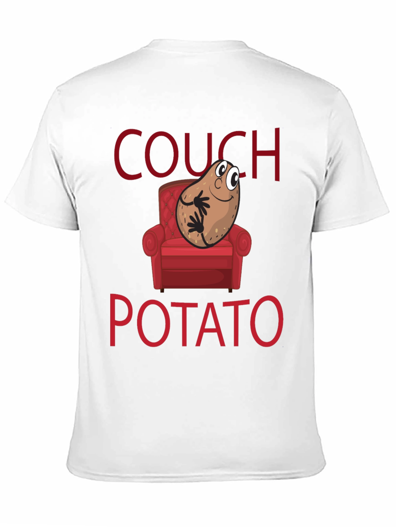 Couch Potato Graphic T-Shirt - Funny Novelty Tee