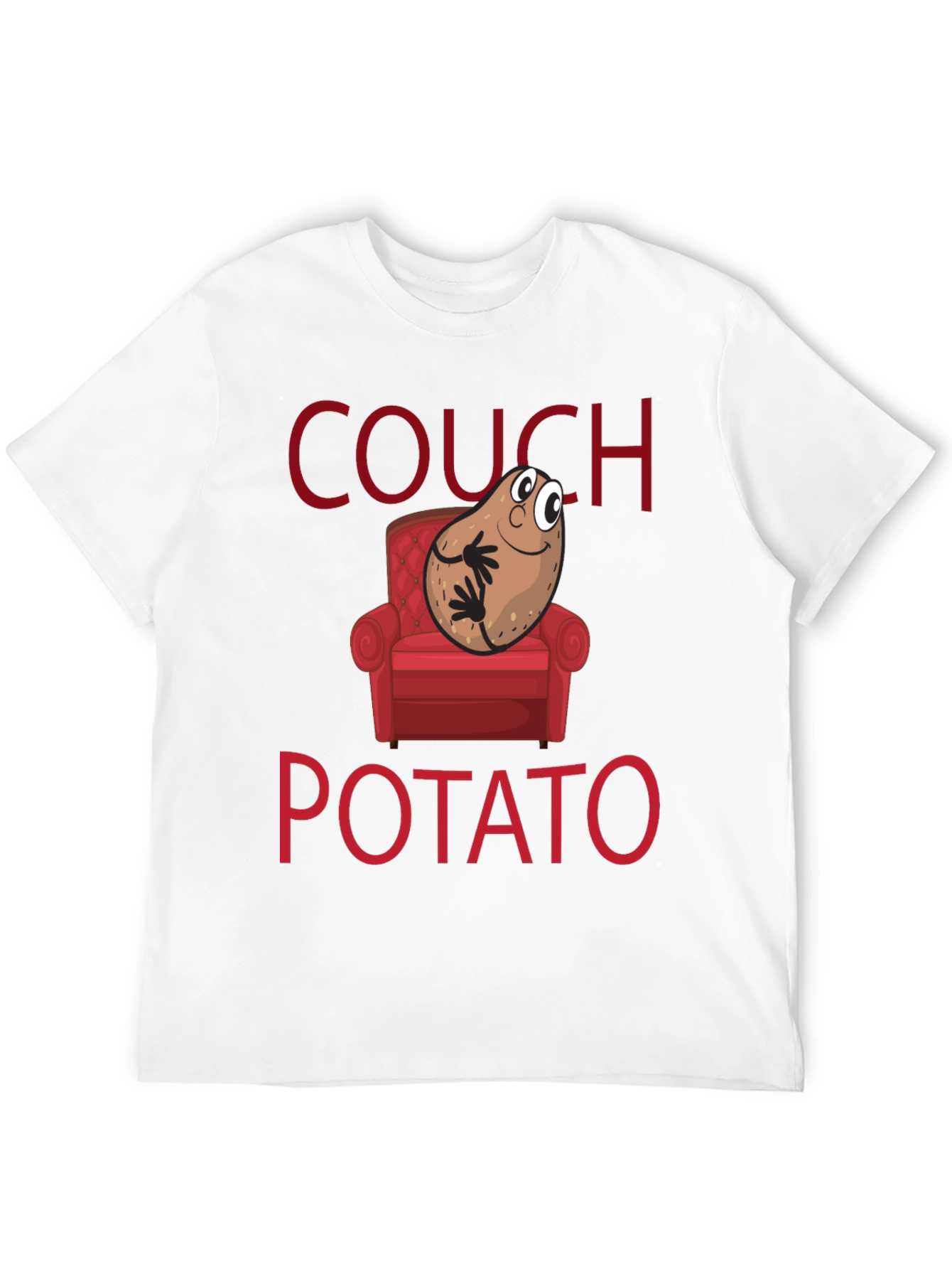 Couch Potato Graphic T-Shirt - Funny Novelty Tee