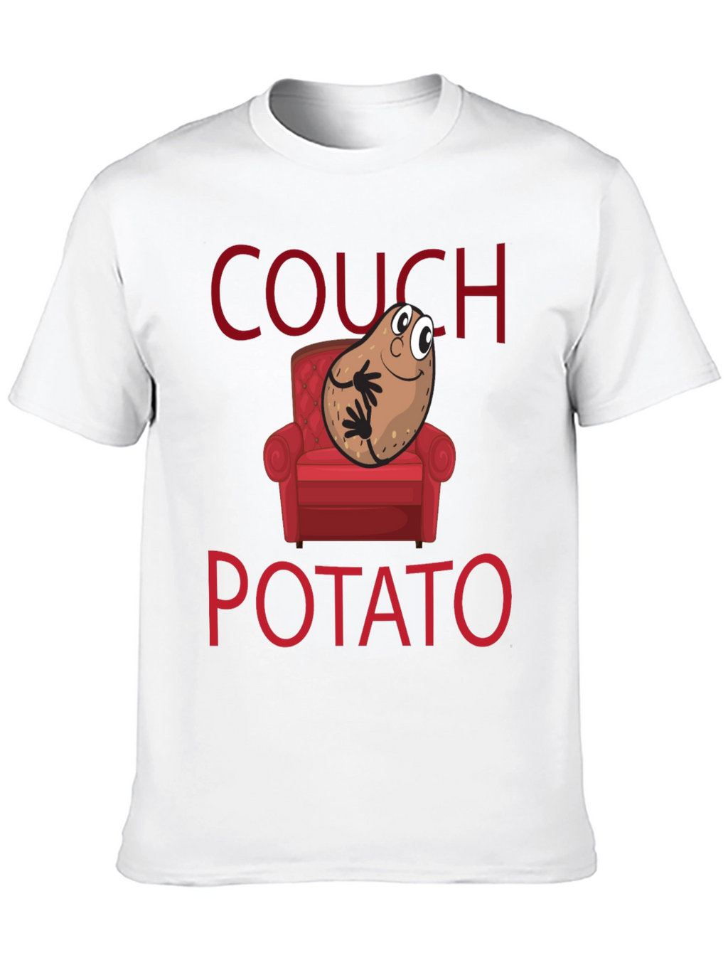 Couch Potato Graphic T-Shirt - Funny Novelty Tee
