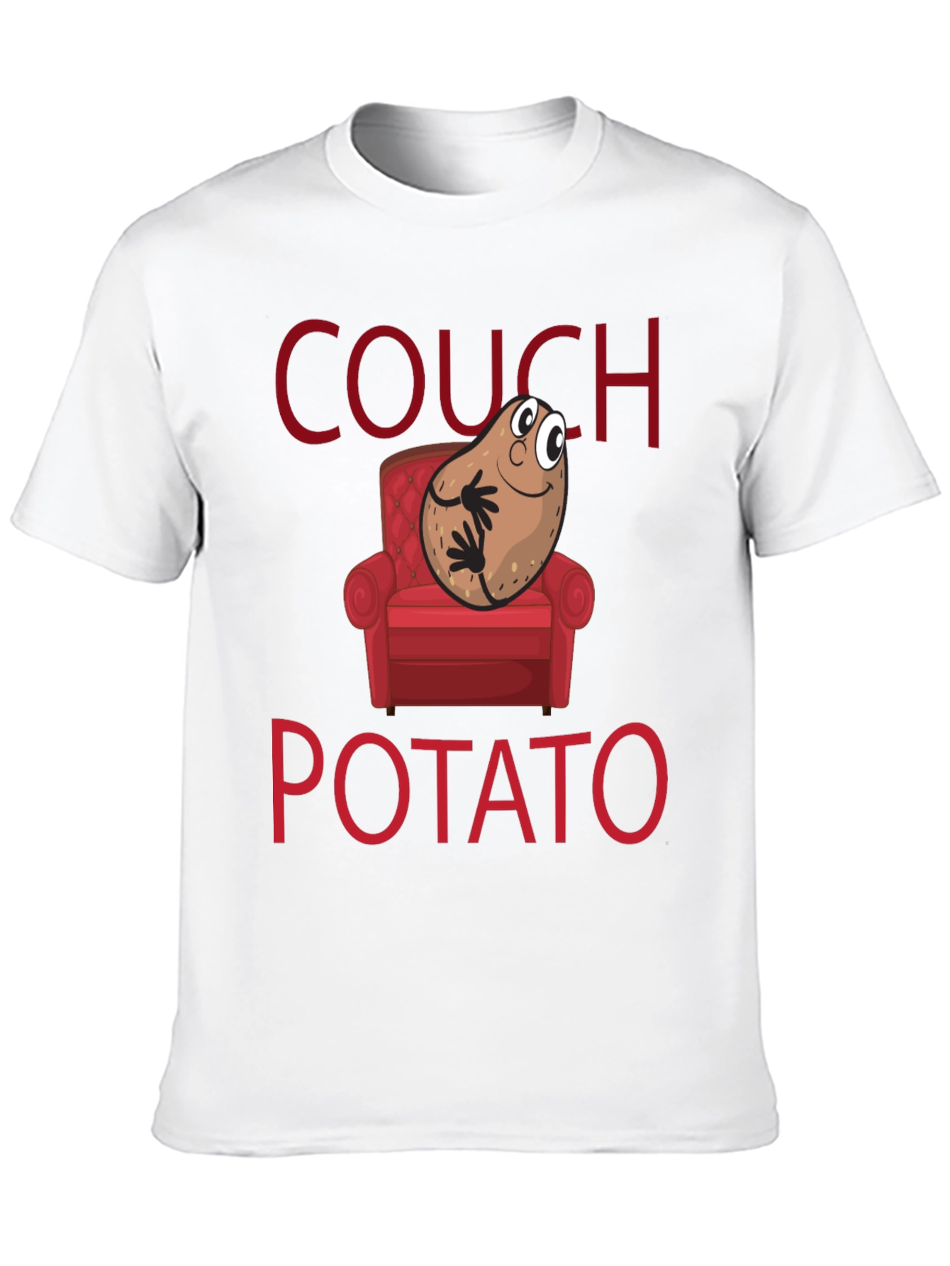 Couch Potato Graphic T-Shirt - Funny Novelty Tee