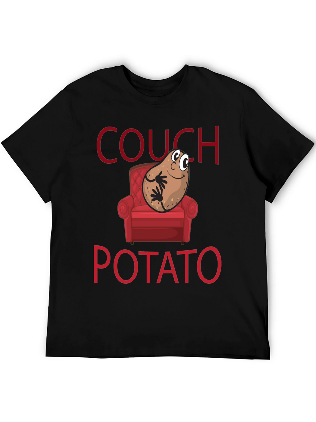 Couch Potato Graphic T-Shirt - Funny Novelty Tee