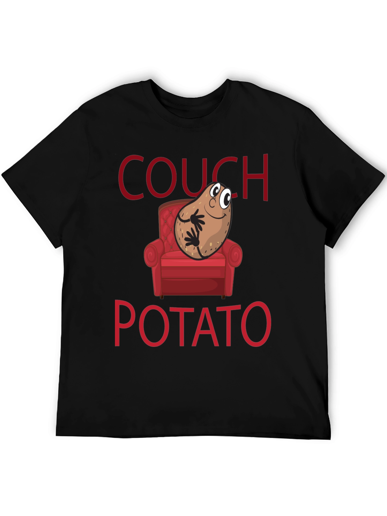 Couch Potato Graphic T-Shirt - Funny Novelty Tee