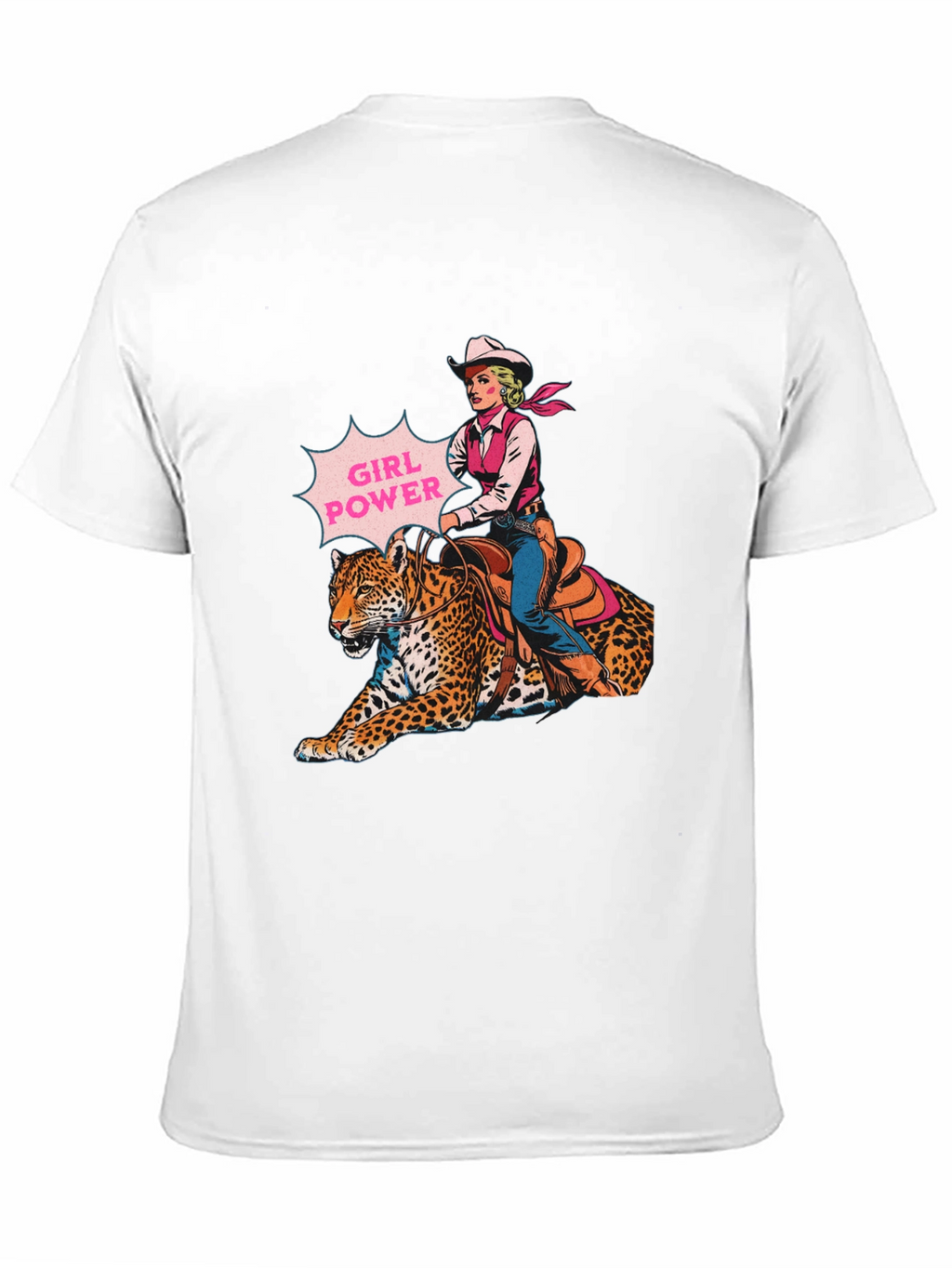 Girl Power Leopard Graphic T-Shirt
