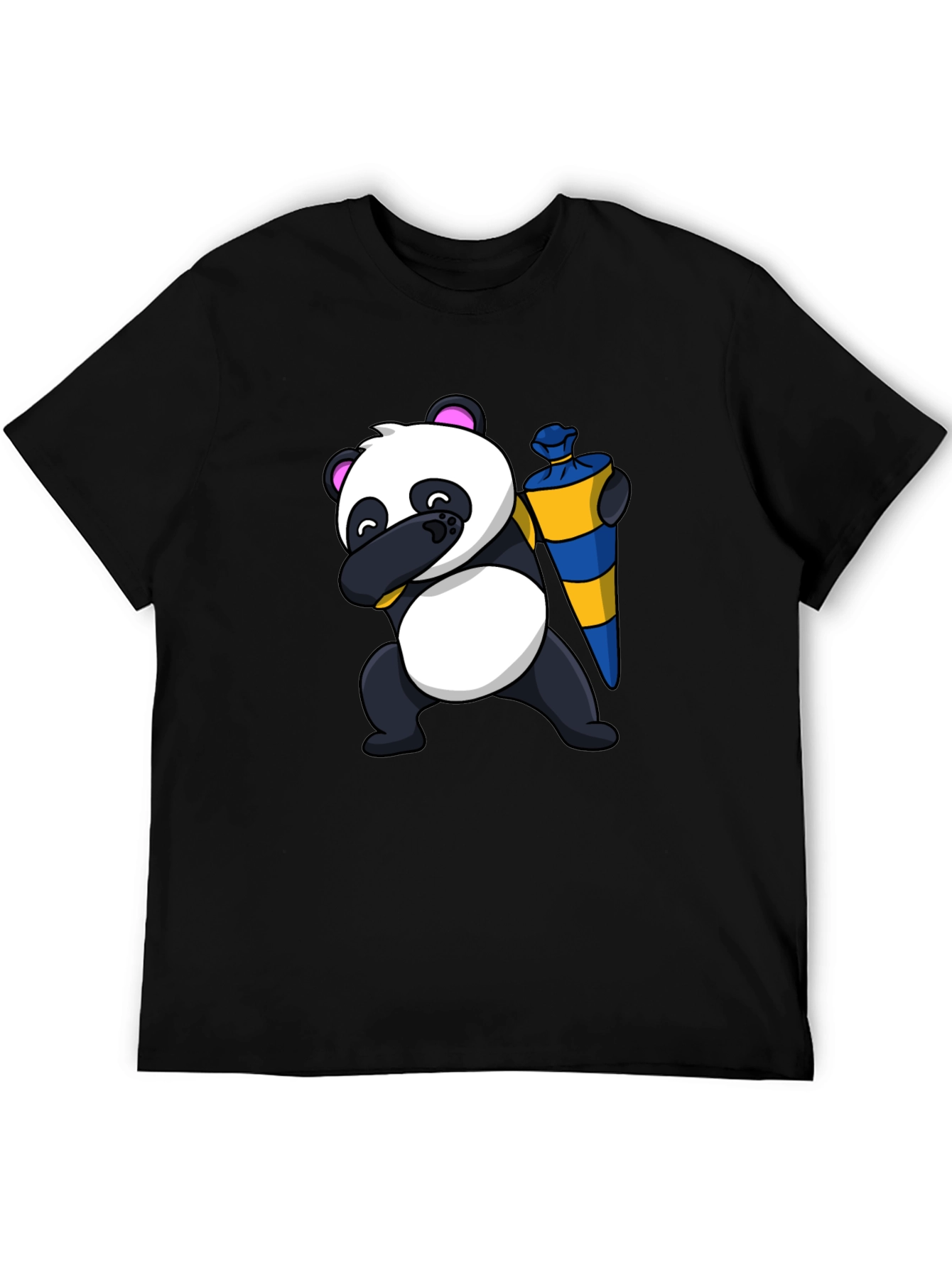 Panda Dab School Cone T-Shirt