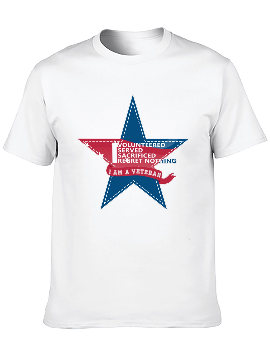 Veteran Star Graphic T-Shirt - Black