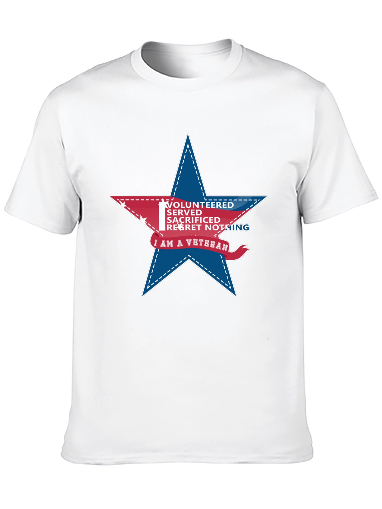 Veteran Star Graphic T-Shirt - Black