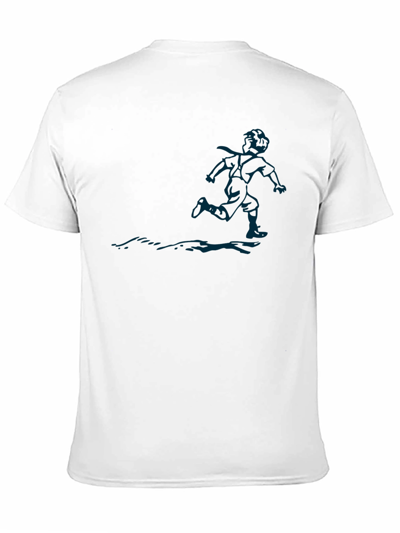 Mens Black T-Shirt with Graphic Print