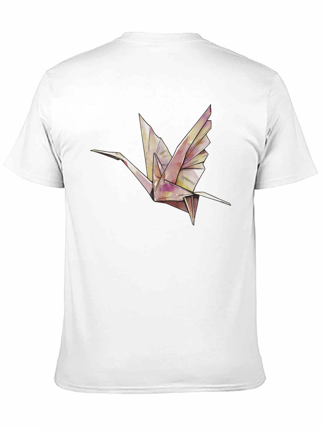Origami Crane Graphic Tee - Stylish Black T-Shirt