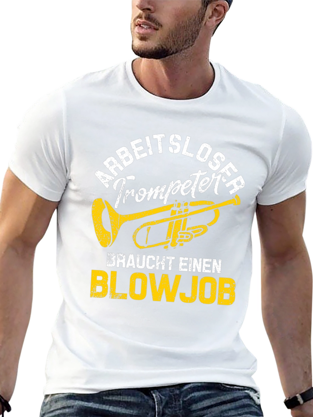 Arbeitsloser Trompeter Blowjob T-Shirt