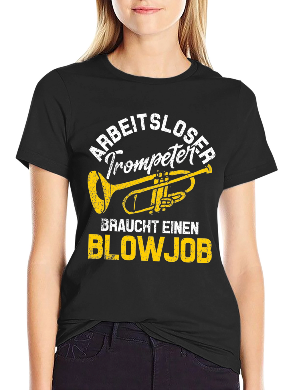 Arbeitsloser Trompeter Blowjob T-Shirt