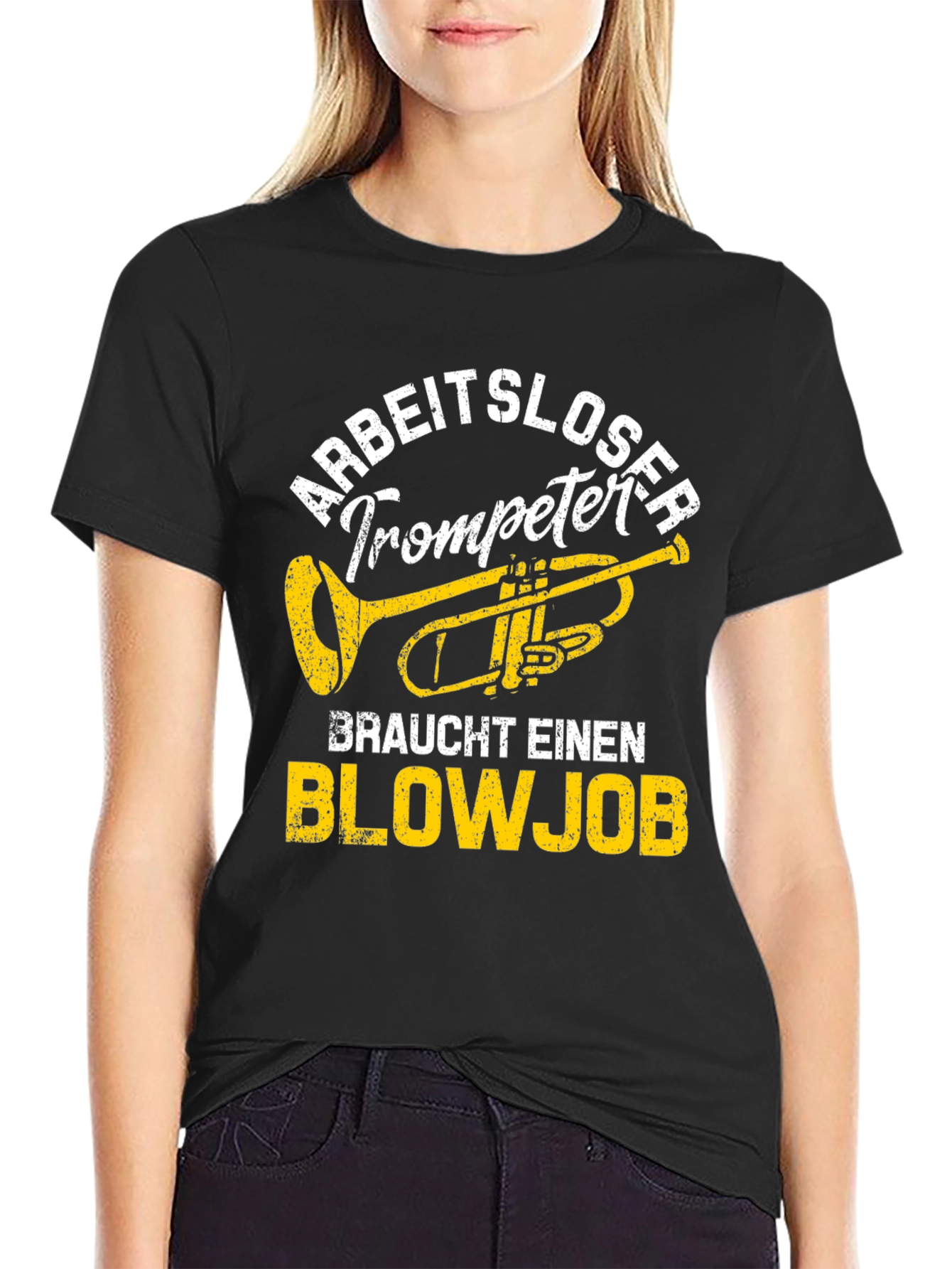 Arbeitsloser Trompeter Blowjob T-Shirt