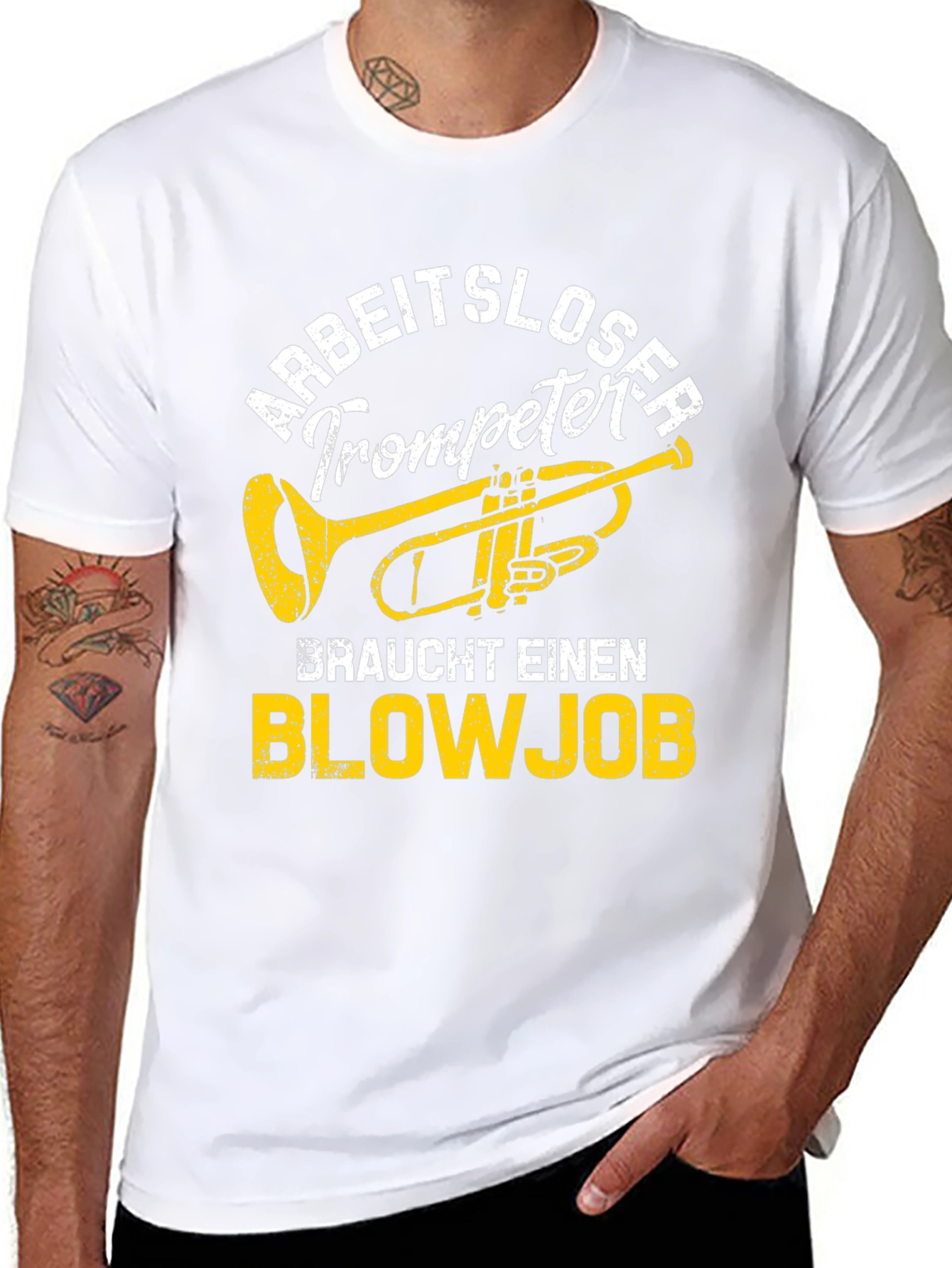 Arbeitsloser Trompeter Blowjob T-Shirt