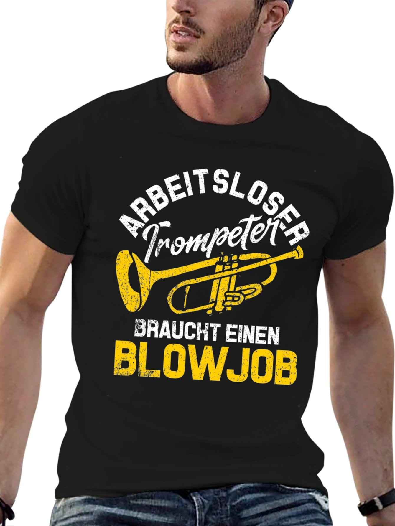 Arbeitsloser Trompeter Blowjob T-Shirt