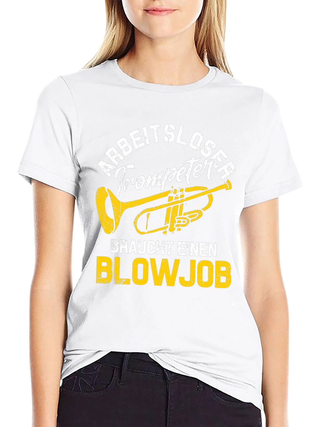 Arbeitsloser Trompeter Blowjob T-Shirt