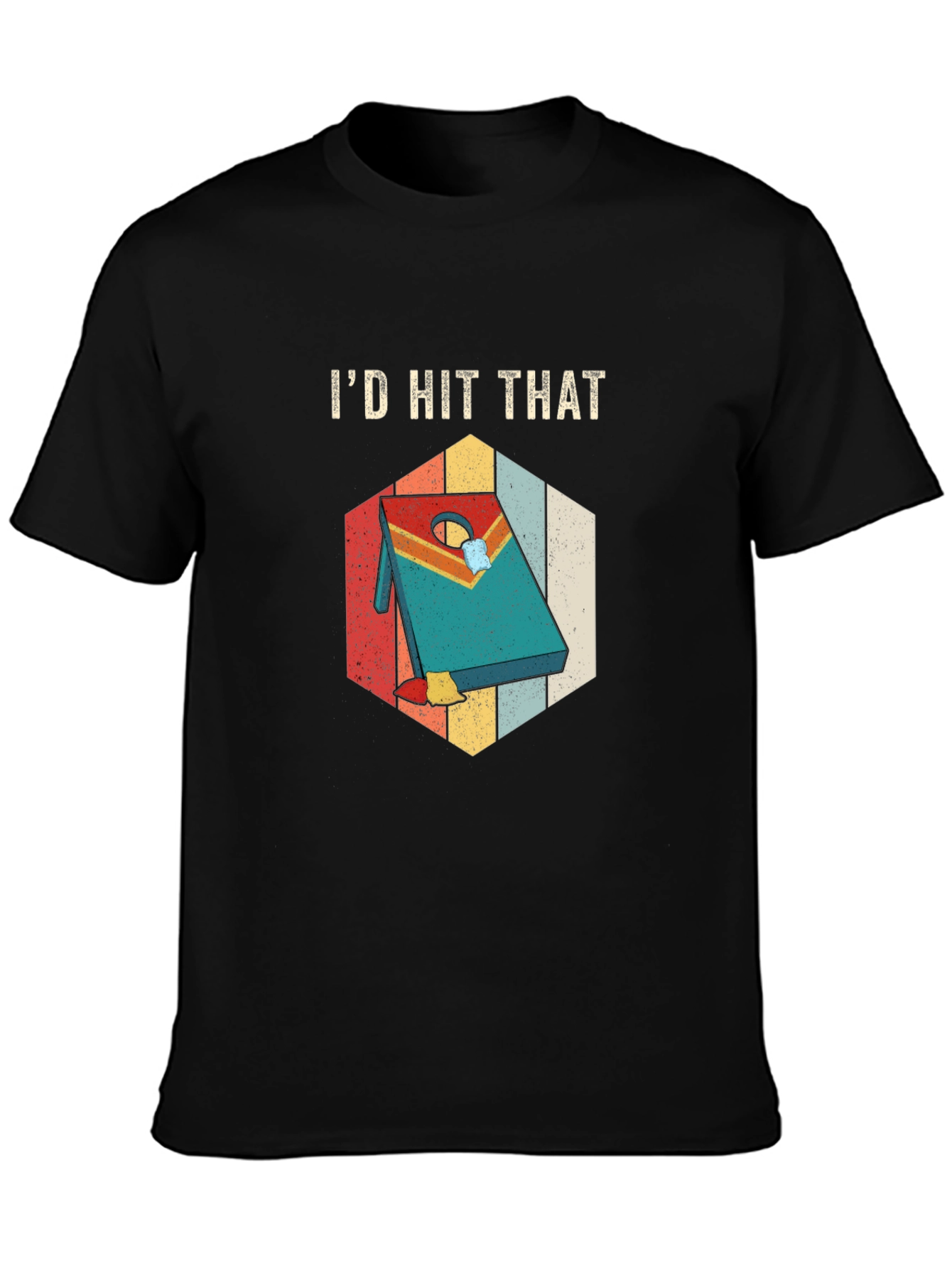 Id Hit That Cornhole T-Shirt Funny Cornhole Tee