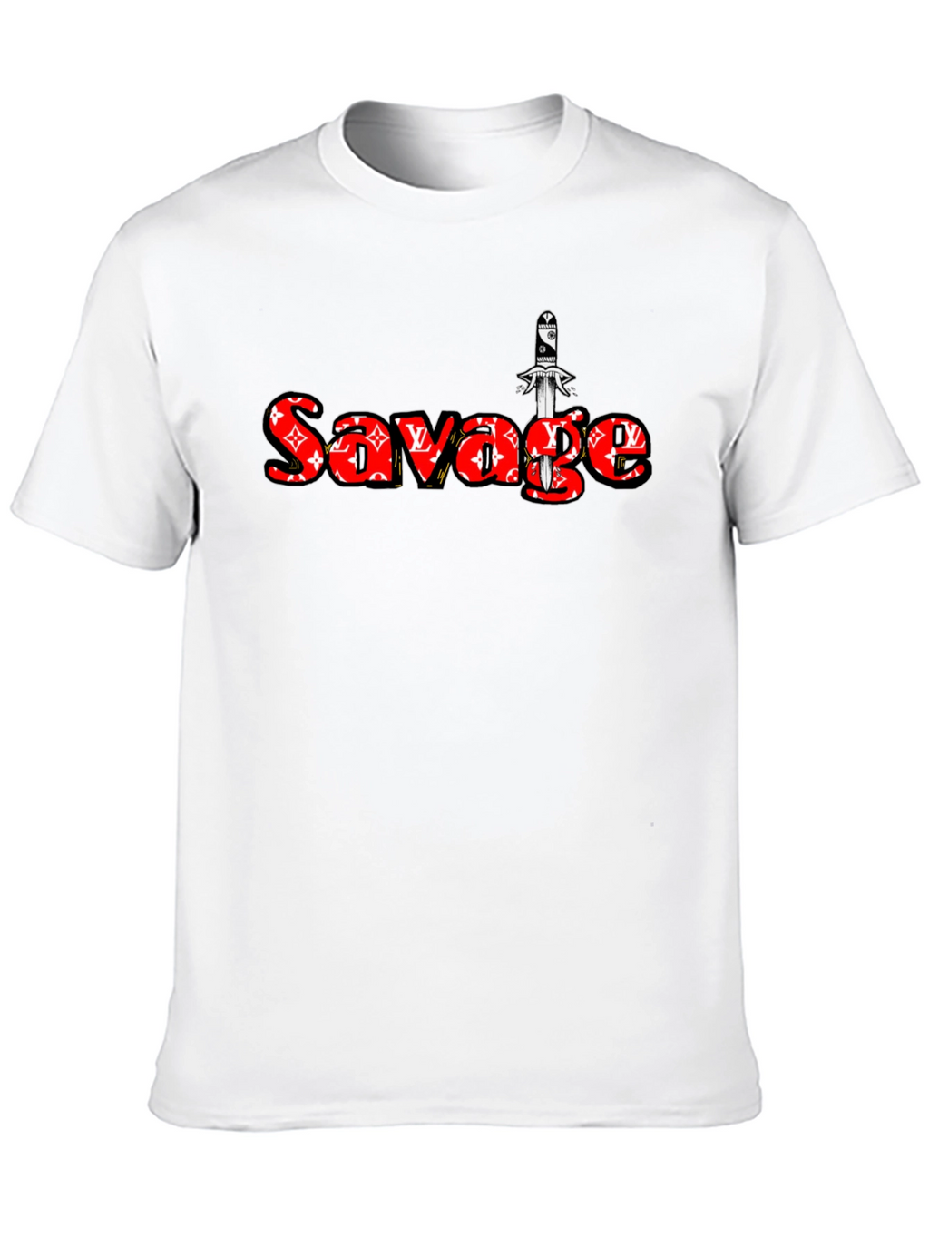 Savage Graphic Print Black T-Shirt