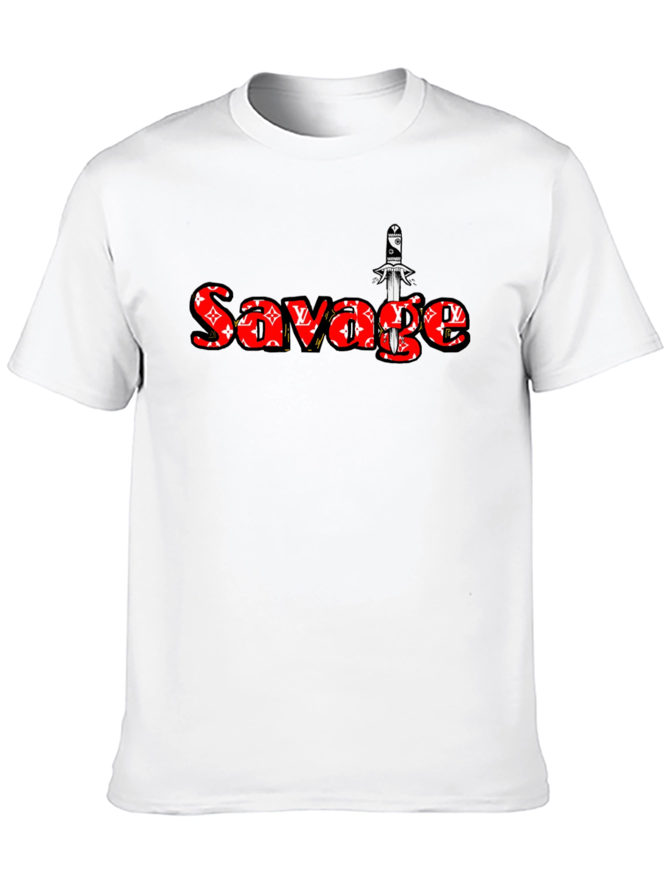 Savage Graphic Print Black T-Shirt