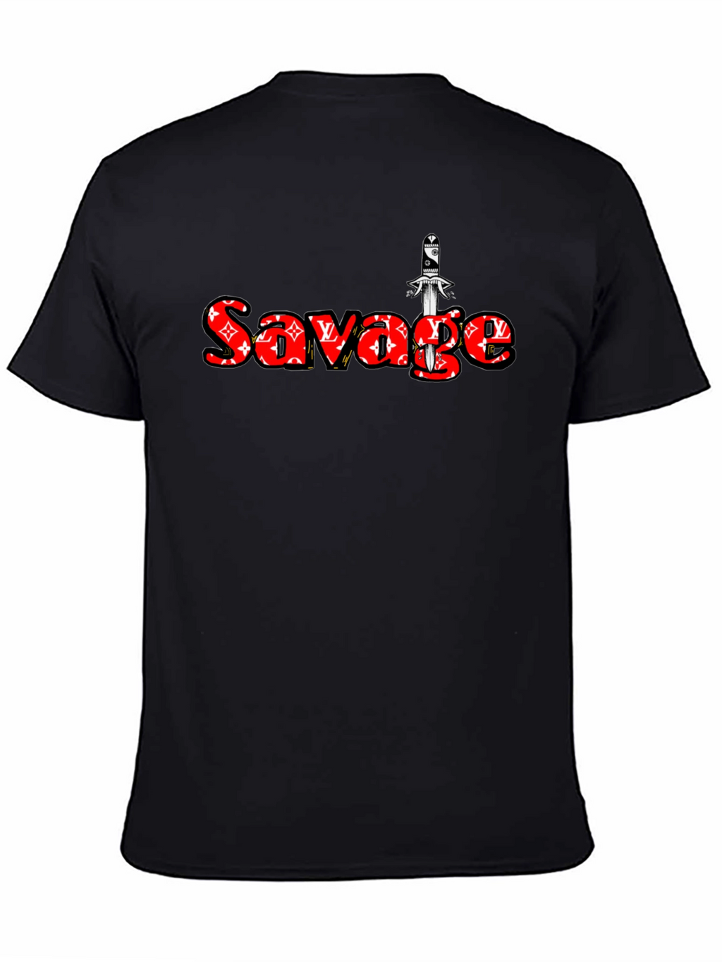 Savage Graphic Print Black T-Shirt