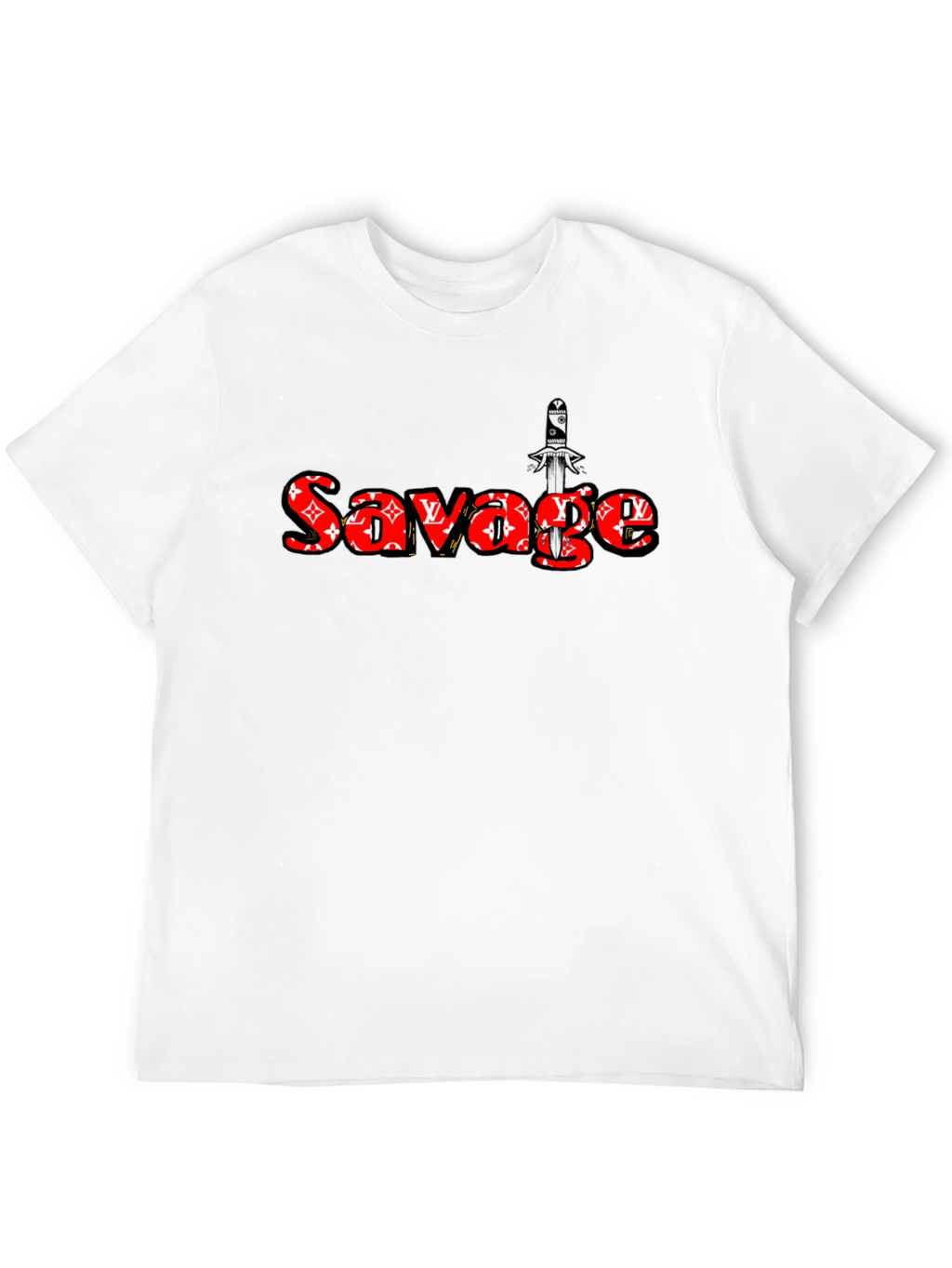 Savage Graphic Print Black T-Shirt