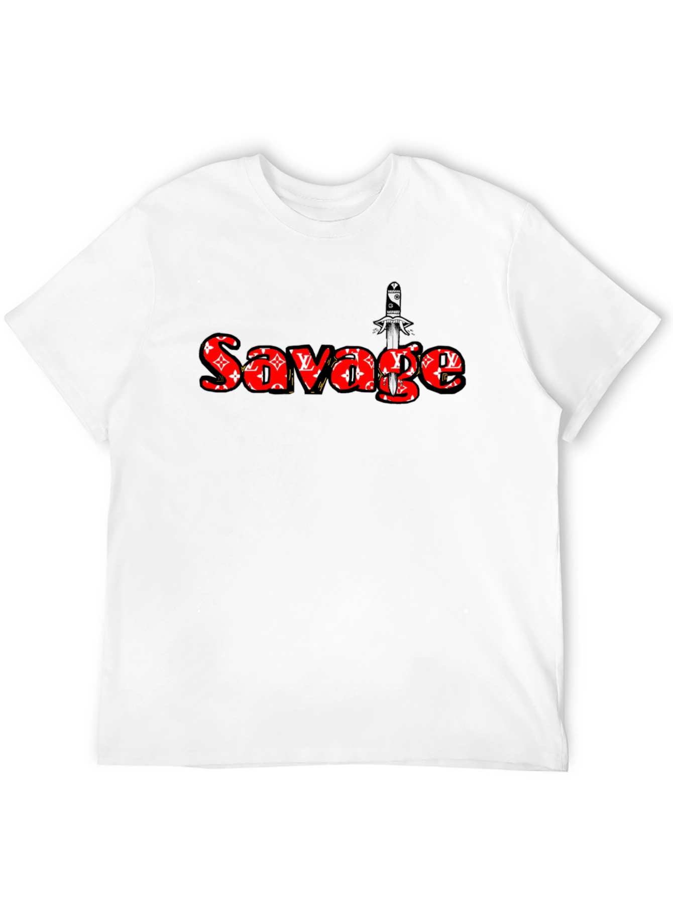 Savage Graphic Print Black T-Shirt