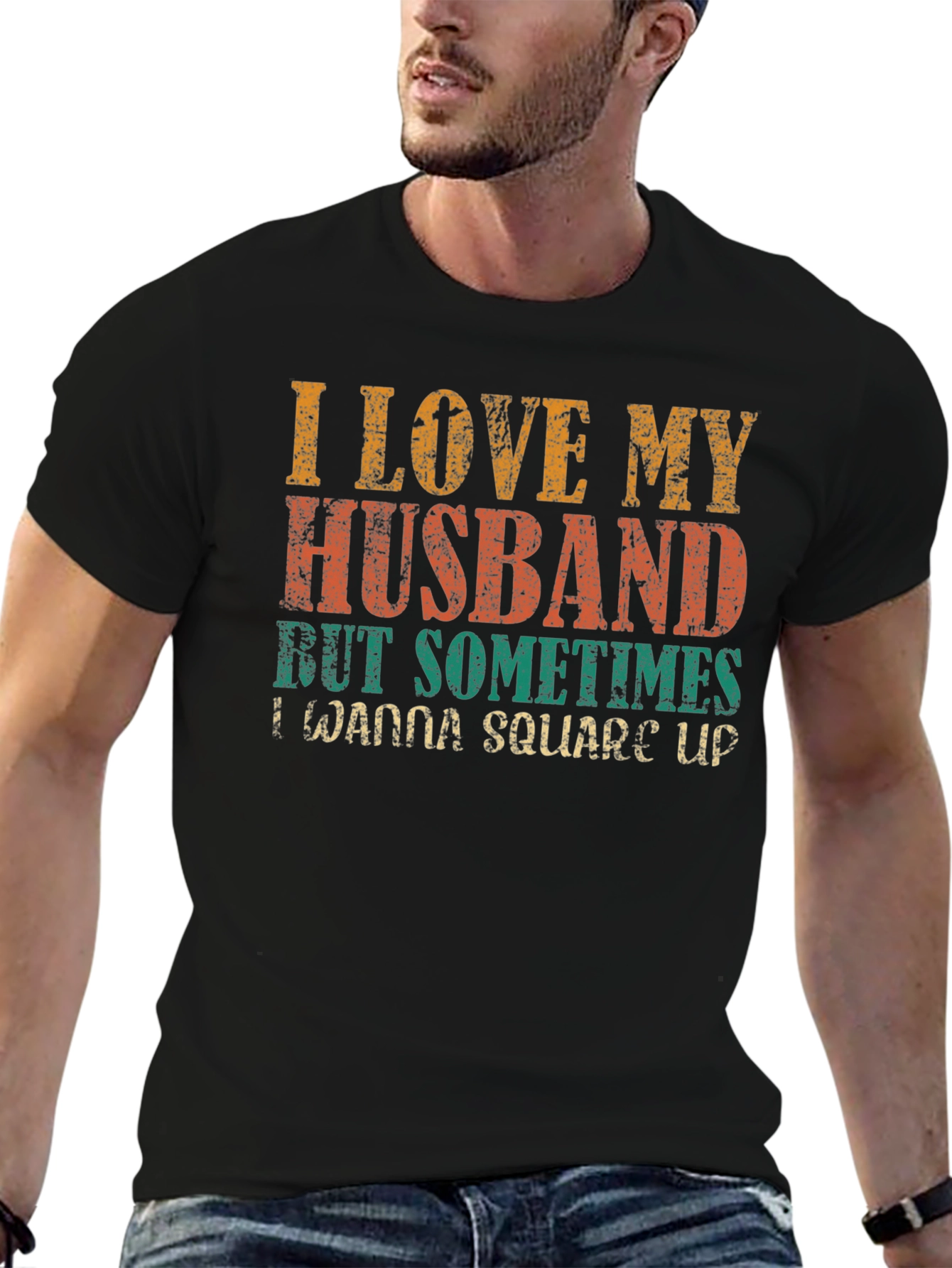 I Love My Husband T-Shirt Funny Wife Tee
