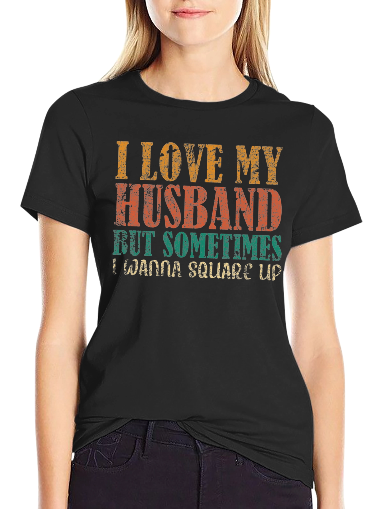 I Love My Husband T-Shirt Funny Wife Tee