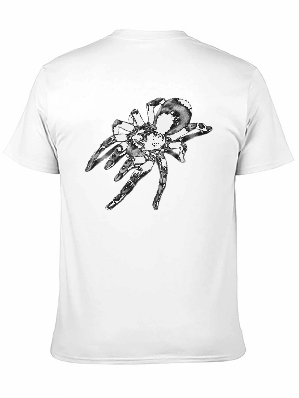 Black T-Shirt with Spider Graphic