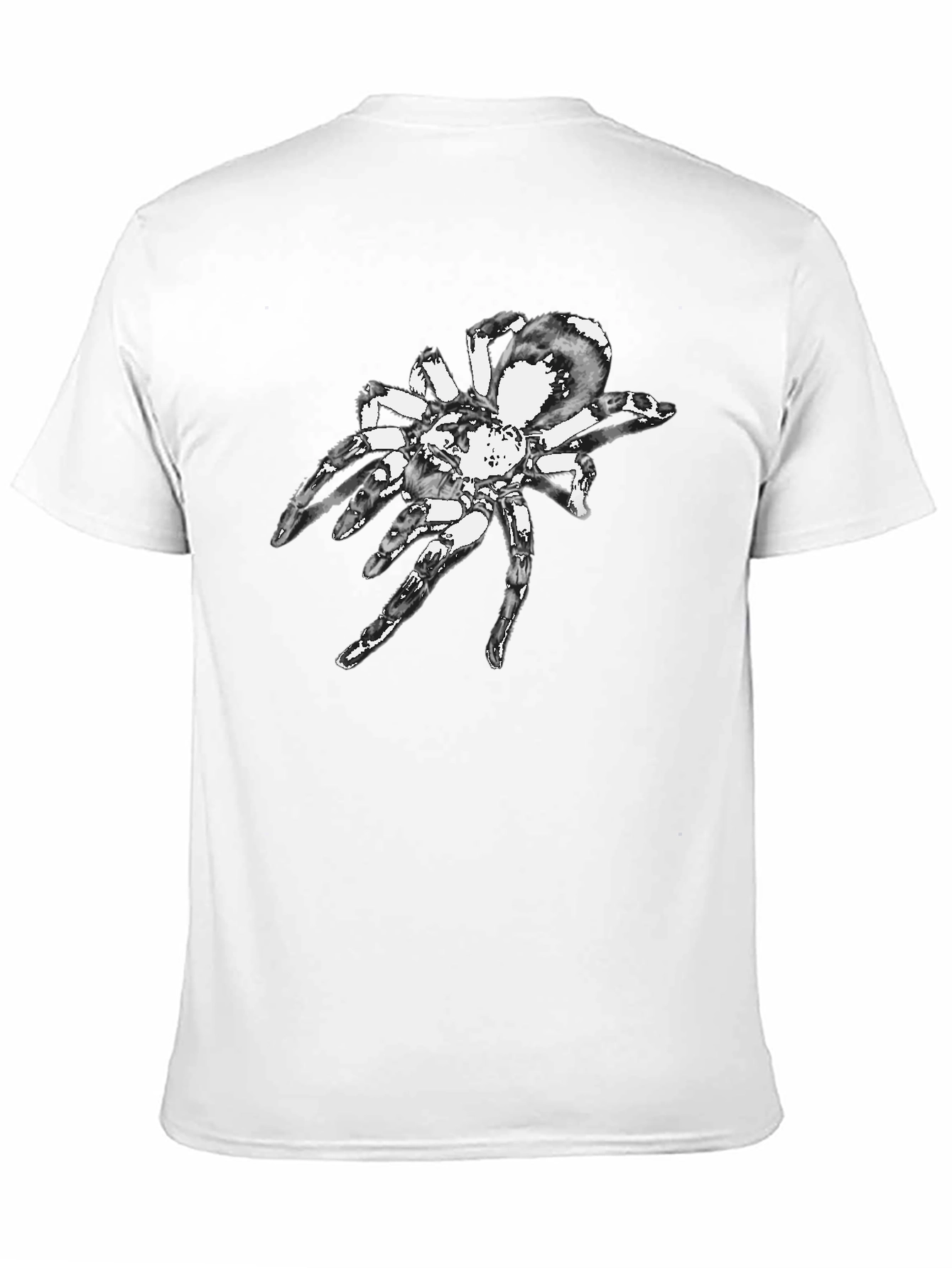 Black T-Shirt with Spider Graphic