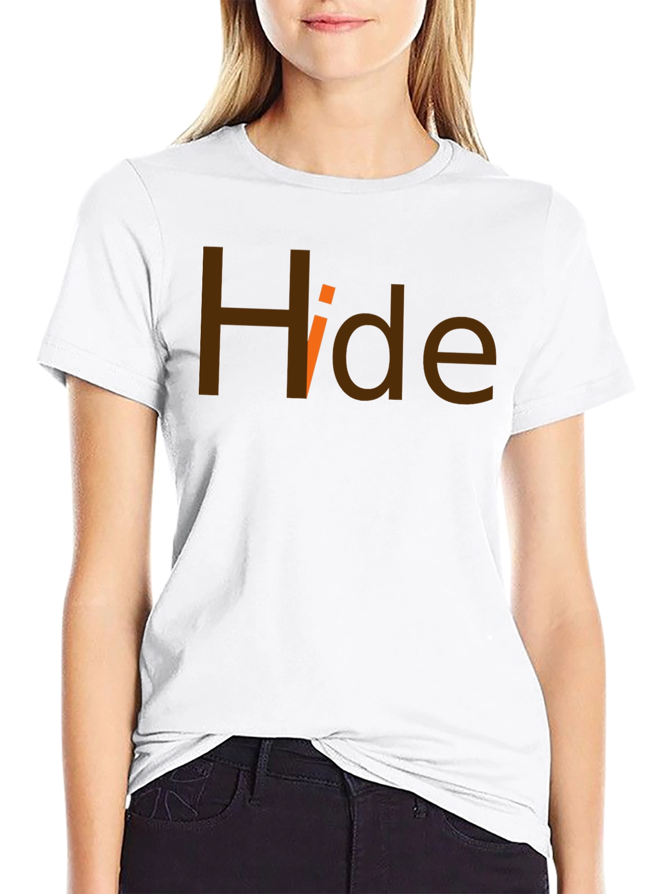 Hide Graphic Tee - Dark Humor T-Shirt